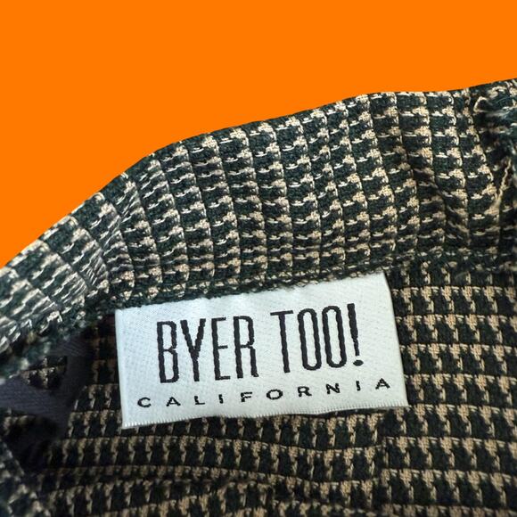 90's vintage houndstooth high waisted pencil mini skirt Size 5 byer too! - Picture 6 of 7